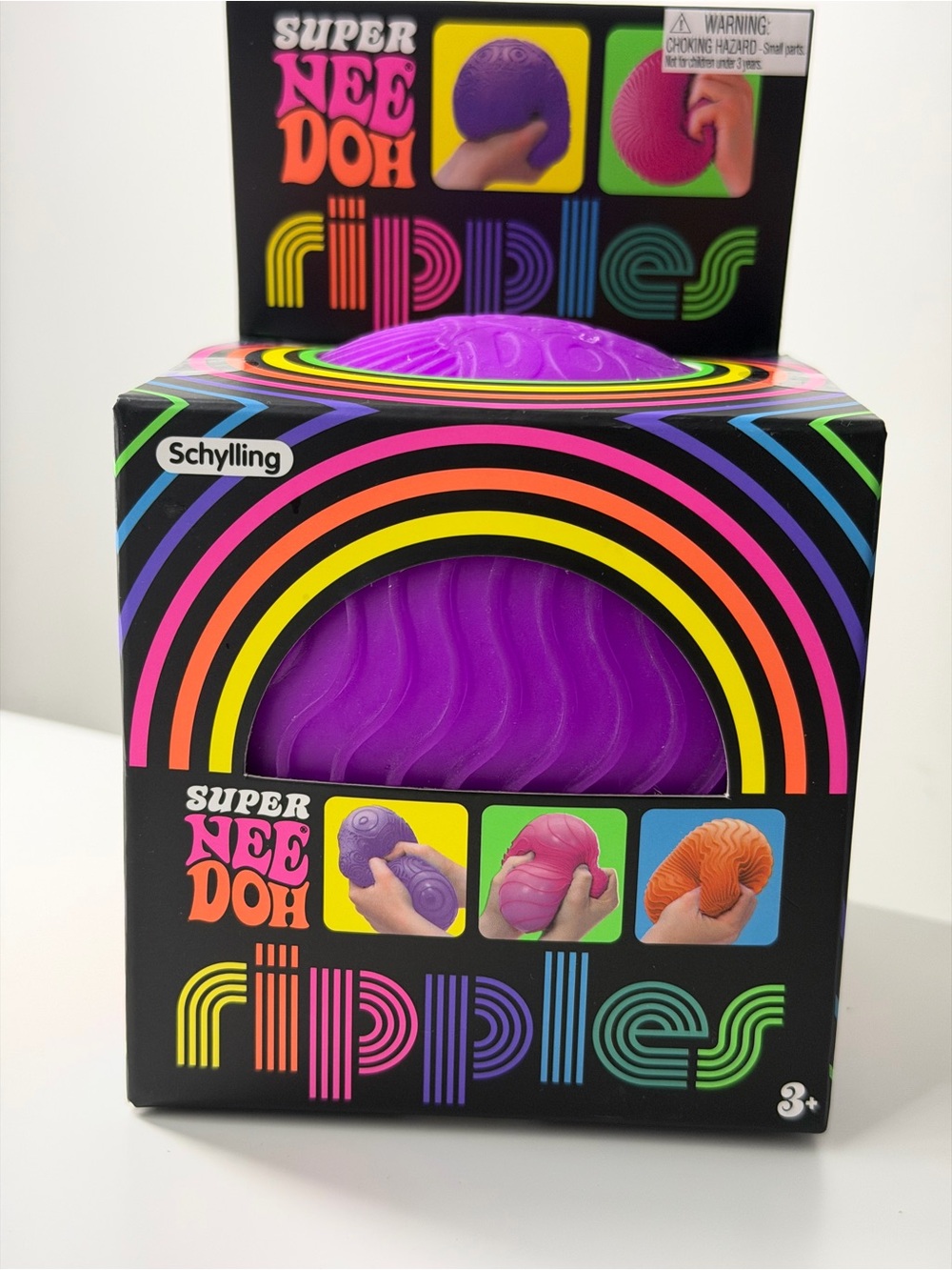 Super NeeDoh Ripples Stress Ball - Purple